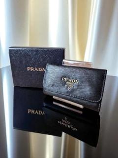 PRADA プラダキーケース ６連テスート　ブラック 箱付き