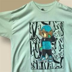 【インポート古着】VIBES Tシャツ　ミントグリーン オーバーサイズ　3L