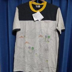 Wacoal ジュニア Tシャツ 地図柄 グレー/イエロー