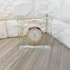 Noritake ノリタケ　置時計　アクリル製　ハンプシャーゴールド