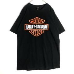 3098　ハーレーダビッドソン　ビッグプリント　半袖　Tシャツ　黒