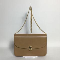 2505-80|ディオール ショルダーバッグ ライトブラウン CDロゴ金具