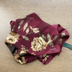 【Eve】Ralph Lauren 花柄シルク100 スカーフ LAUREN RALPH スカーフ バンダナ フローラル シルク ツイル