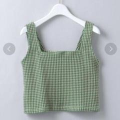 roku 6 waffle tank top タンクトップ ビスチェ