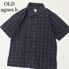 90's agnes b. homme ジップシャツ ブラック サイズ4 agnes b. - 90s アニエスベー シャツジャケット フランス製