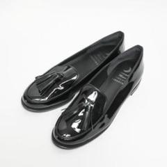 【セプテンバームーン】レザー ビットローファー ブラック ゴールド金具 London Shoe Make ローファー WEB限定 ＋4.5cm レザー タンク