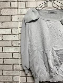 美品 Rirandture ショルダーリボンニット グレー サイズ2