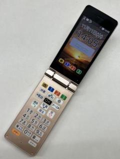W5G623◆ かんたん携帯 10 SIM解除済み 807SH ゴールド ガラケ