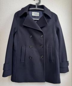 Sunday新品未使用 スクールコート LL 濃紺 ELLE ウール90% yth032-8.jpg