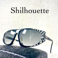 80s美品　Silhouette　ビンテージサングラス　ブラックレンズ・フレーム