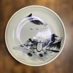 海の風景 陶器皿