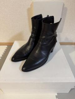 CELINE 19ss バックジップ　ヒールブーツ
