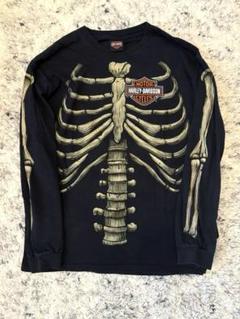 00s ハーレーダビッドソン ボーン born ロンT スカル skull 骸骨 希少 ハーレーダビッドソン スカル 骸骨 tシャツ ヴィンテージ