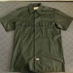 Dickies ディッキーズ デッドストック半袖ワークシャツ Lサイズ オリーブ