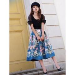 eimy istoire♡スカート♡ペイントフラワーコンビスカート 新品未使用 eimy istoire paint flower combi skirt♡