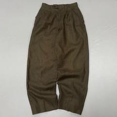 90s Vintage リネン100% 2タック センタープレス スラックス