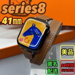 2203 Apple Watch エルメスseries8 ブラックステンレス
