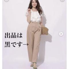 新品タグ付き　アプワイザーリッシェ　スリムテーパードパンツ　ブラウン 3433888_base.jpg