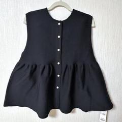 極美品✨UNFILO×VERYコラボ　パールボタン付きニット　ジレ　黒　M VERYコラボ】パールボタンニットジレ / UNFILO | ファッション