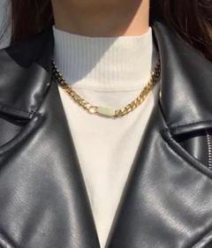 ゴールド ゴールド サージカルステンレス ネックレス 超人気❣️ 太めチェーン