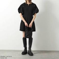 新品未使用★GANNI ガニー パフスリーブ ワンピース GANNI ガニー レオパード パフスリーブ ワンピース | PMHBC