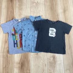 100cm 男の子 トップス 半袖 Tシャツ 3着セット まとめ売り