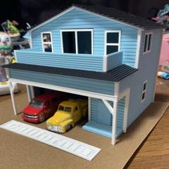 1/64サイズ　ジオラマ【アメリカンガレージハウス】ホットウィール　トミカ 1/64サイズ ジオラマ【アメリカンガレージハウス】ホット