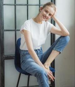 【COCA】良品✨ フレンチスリーブTシャツ ホワイト コットン 半袖 トップス