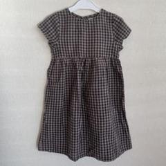 bahème 半袖チェックワンピース 130cm