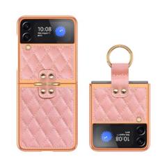 Samsung Galaxy Z Flip 4 ケースリング付き ピンク