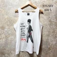 mayuさま専用　stussy タンクトップ　サイズL STUSSY ステューシー タンクトップ メンズ Stock Mesh(stussy