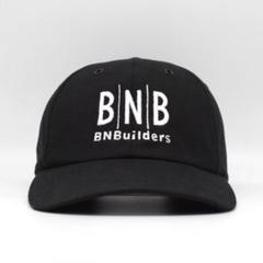BNBuilders 建設会社 企業 刺繍 キャップ 古着 リップストップ 黒