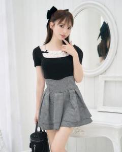 ミシェルマカロン 美脚ギンガムチェックスカート