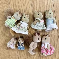 くるみリス　ファミリー　子供　リス　シルバニアファミリー　8体