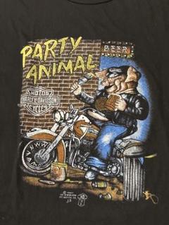 80s ハーレーダビッドソン 3D EMBLEM Tシャツ　豚 動物　hawg 80s ハーレーダビッドソン 3D EMBLEM Tシャツ 豚 動物 hawg