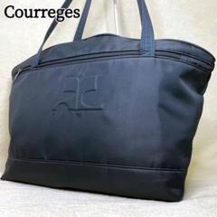 未使用級✨️クレージュ ボストン 肩がけ ロゴ 総柄 南京錠 黒 旅行用 サテン 2025年最新】Courreges レディース ボストンバッグ・旅行用