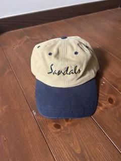 キャップ　ベージュ　ネイビー　used