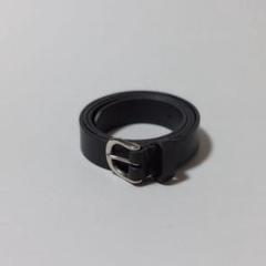 山口　イタリアレザー　ベルト　ブラック　ハンドメイド　モード　牛革　本革 高級✨ イタリアレザー ベルト ブラック ハンドメイド モード
