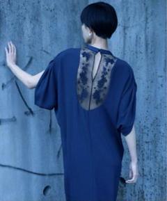 マメクロゴウチ 24SS Emboridered Lace Back Dress
