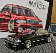 プラモデル完成品 アオシマ 14クラウンマジェスタ ダークレッド