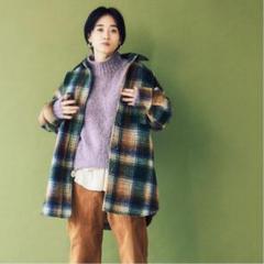 最終値下げ‼︎Ungrid シャギーチェックルーズコート
