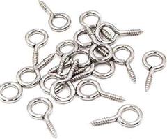 ネジヒートン 4*8mm シルバー*100個 レジン アクセサリー パーツ