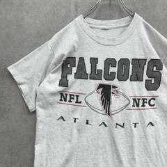 90s　アトランタ・ファルコンズ　NFL　半袖Tシャツ　古着　杢グレー　M