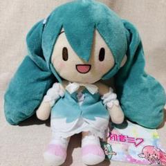 美品】【可愛い】白ミク初音ミクふわぷちぬいぐるみ三月八日プロセカ