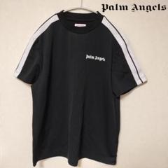 Palm angels カーブ ロゴ クルーネック Tシャツ 半袖 PALM ANGELS - 【25AW】定番 バック カーブロゴ オーバー 半袖 T