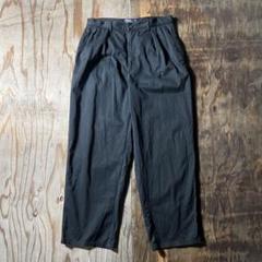 90s ポロチノ ブラック パンツ VINTAGE ツータック ワイド バギー 90s ポロチノ ブラック パンツ VINTAGE ツータック ワイド