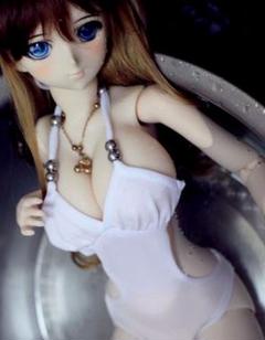 DD Dy SD 1/3ドール向け水着　白