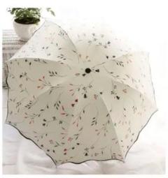 母の日プレゼント ホワイト小花 晴雨兼用日傘˙ᵕ˙♡