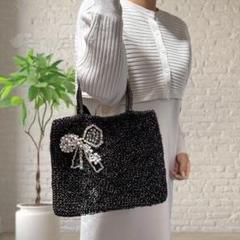 正規品✨アンテプリマ2wayハンドバッグ黒パール244