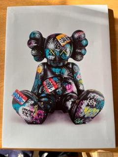 カウズ　KAWS　ベアブリック　ポスター アートパネル 絵画 絵　壁画　木枠付き